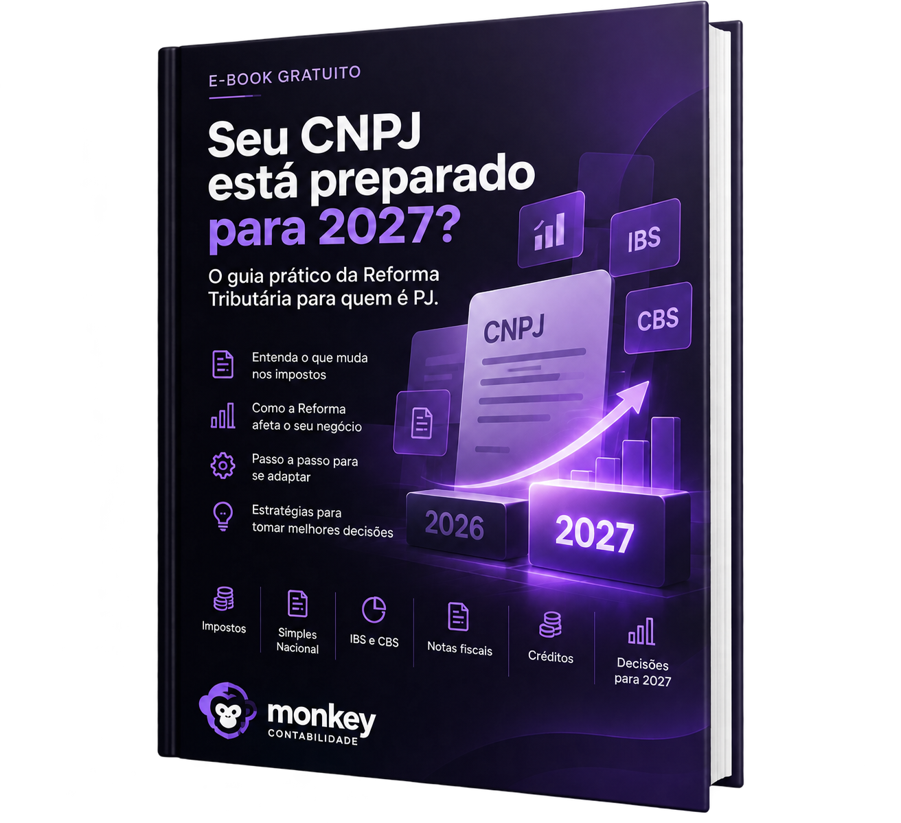 Capa oficial do guia da Monkey sobre a Reforma Tributária para 2027